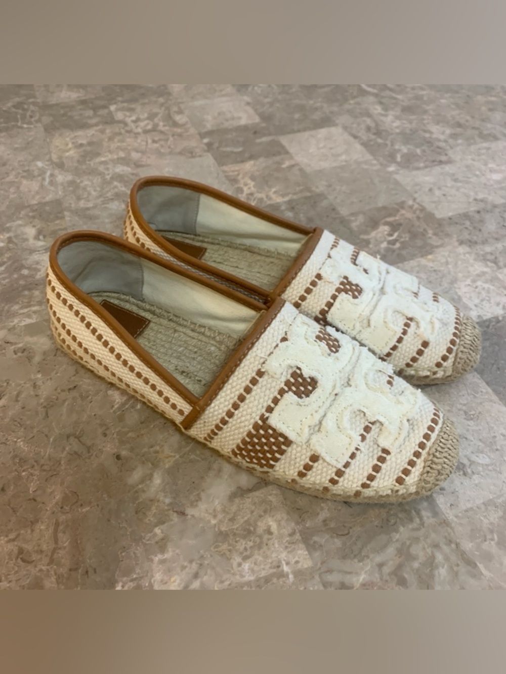 *Broken Sole* Tory Burch Shaw Espadrille Shoes Espadrilles Size 8.5 Flawed AsIs